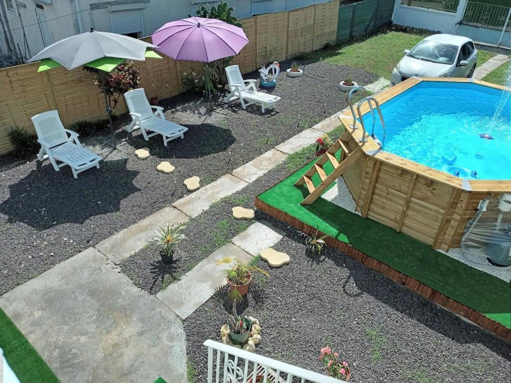 Villa Les Flamboyants Petit-Bourg Exterior photo